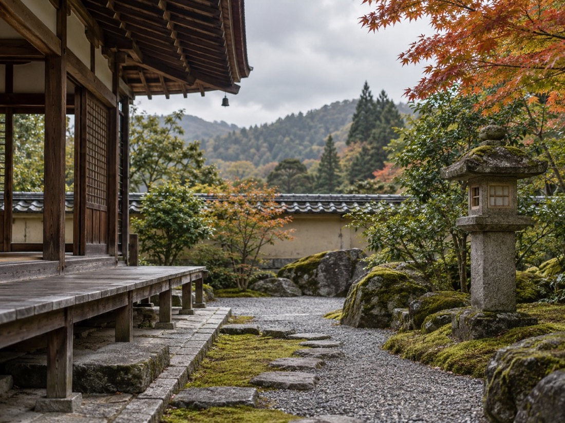 寺庙庭院和景点环境照片